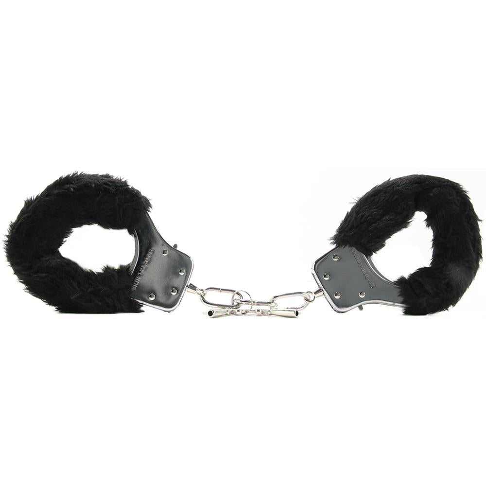 Black Furry Handcuffs