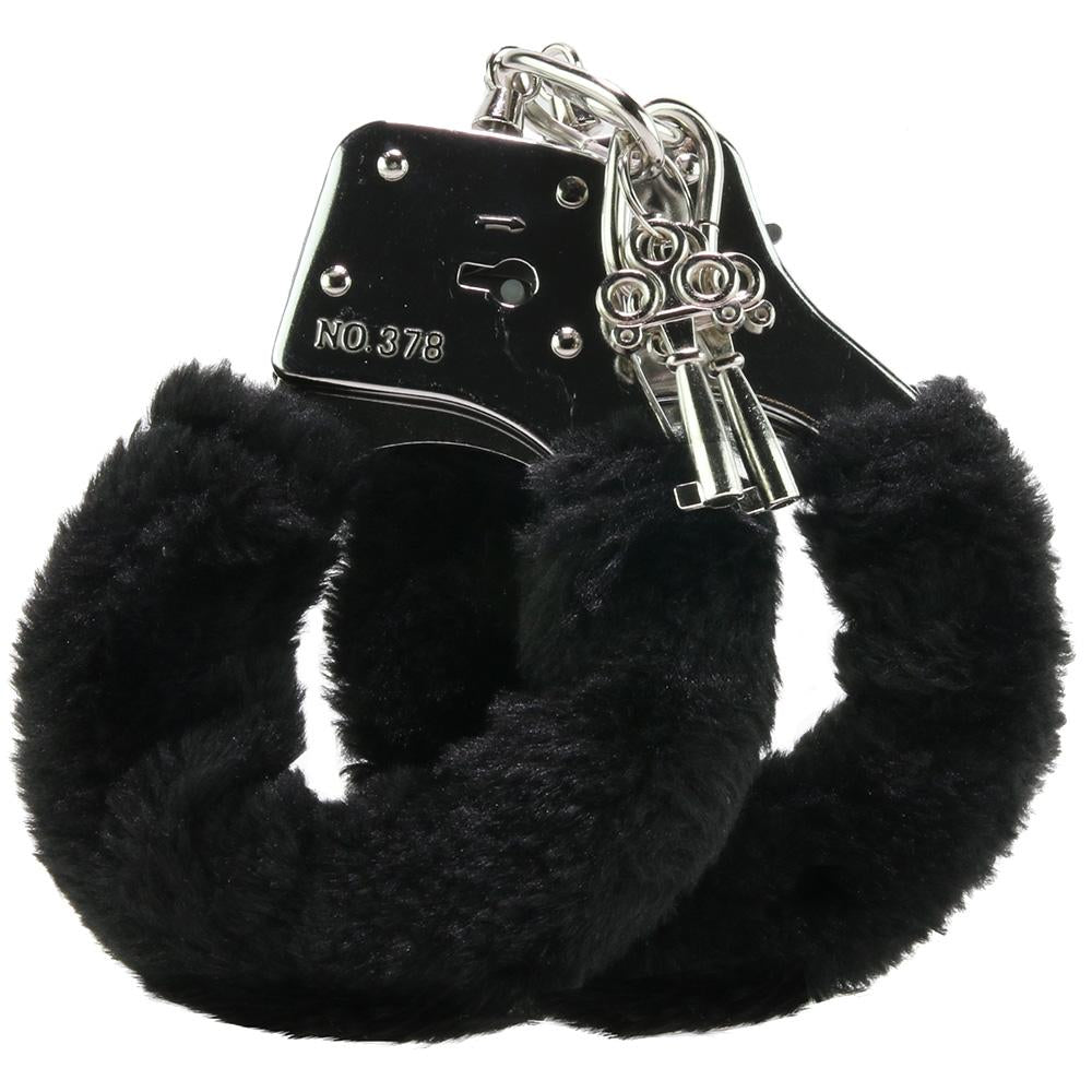 Black Furry Handcuffs